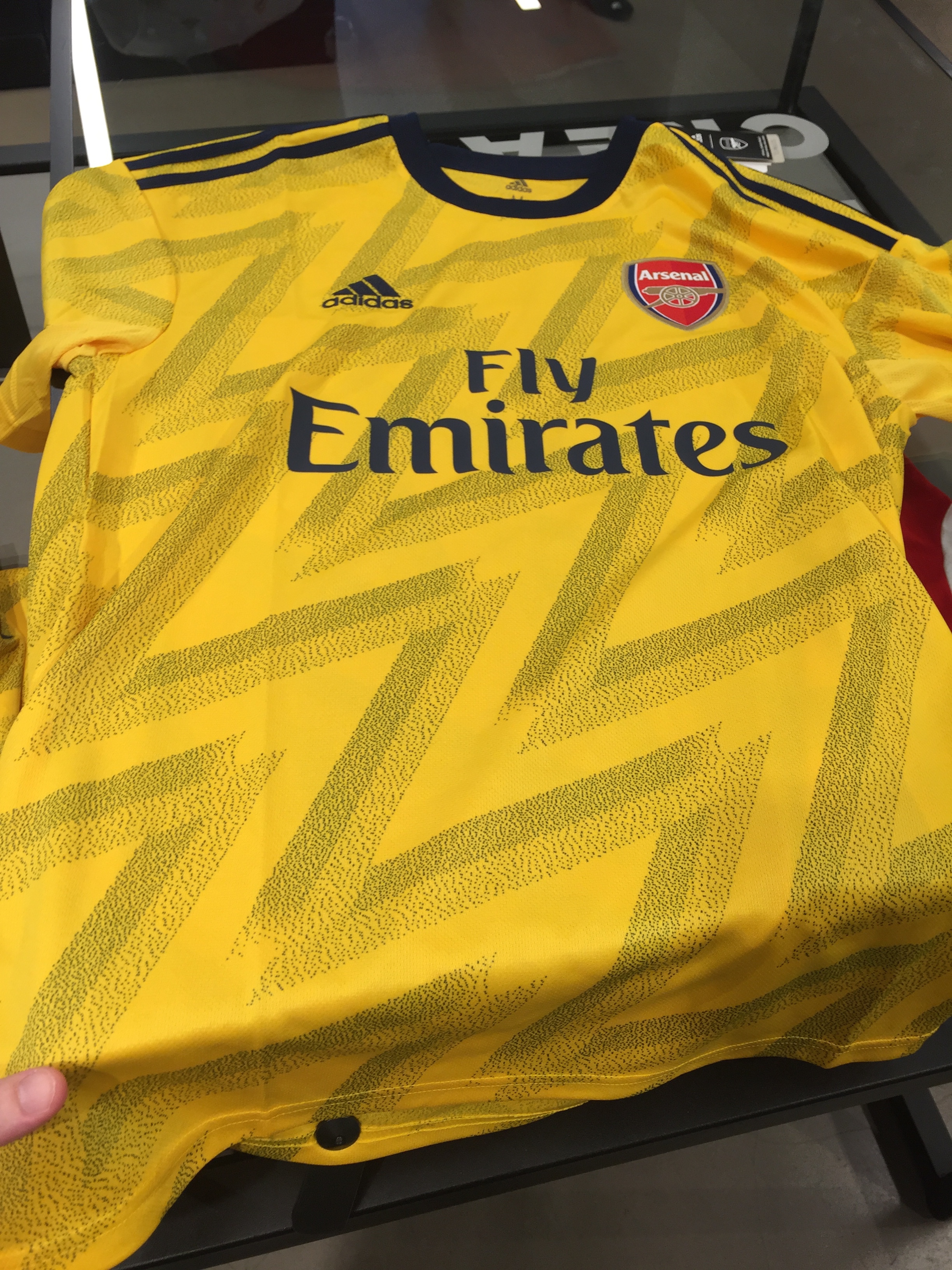arsenal yellow away kit 1990s